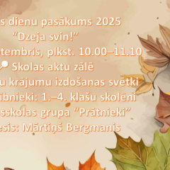 Dzejas dienu afiša sākumskolēniem