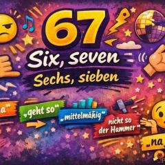 “67 – six, seven” jauniešu valodā