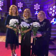 Daļa no skolas vadības komandas pasākumā Latvijas Gada skolotājs