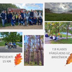 7.b klases pārgājiens uz Brocēniem