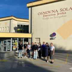 Saldus pamatskolas delegācija pie sadarbības skolas Slovēnijā.