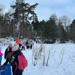 Mācību diena mežā.